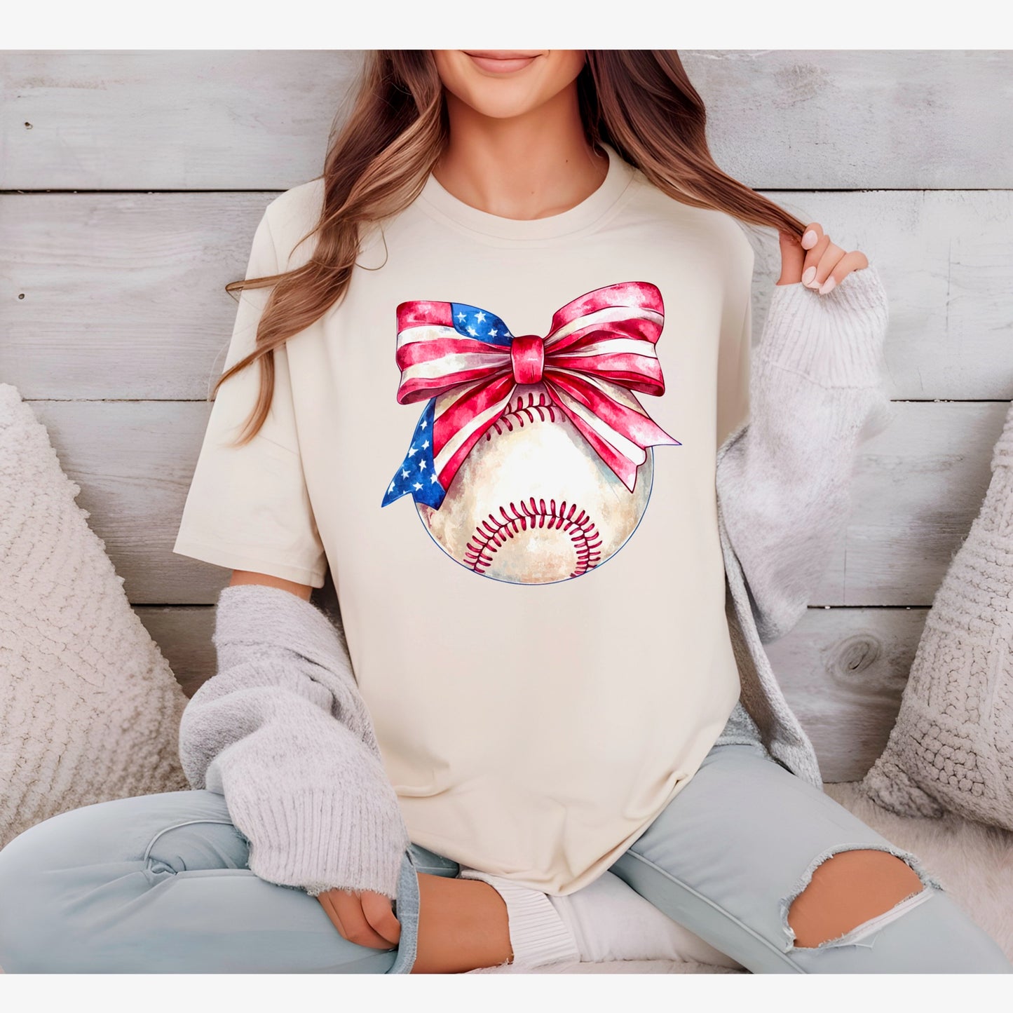 Coquette Baseball Bow Tee