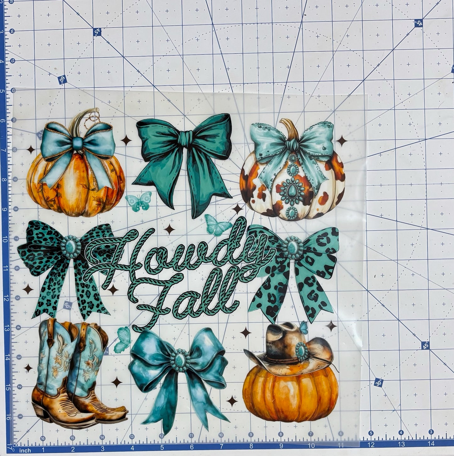 TRANSFER ONLY- Tic Tac Toe Howdy Fall