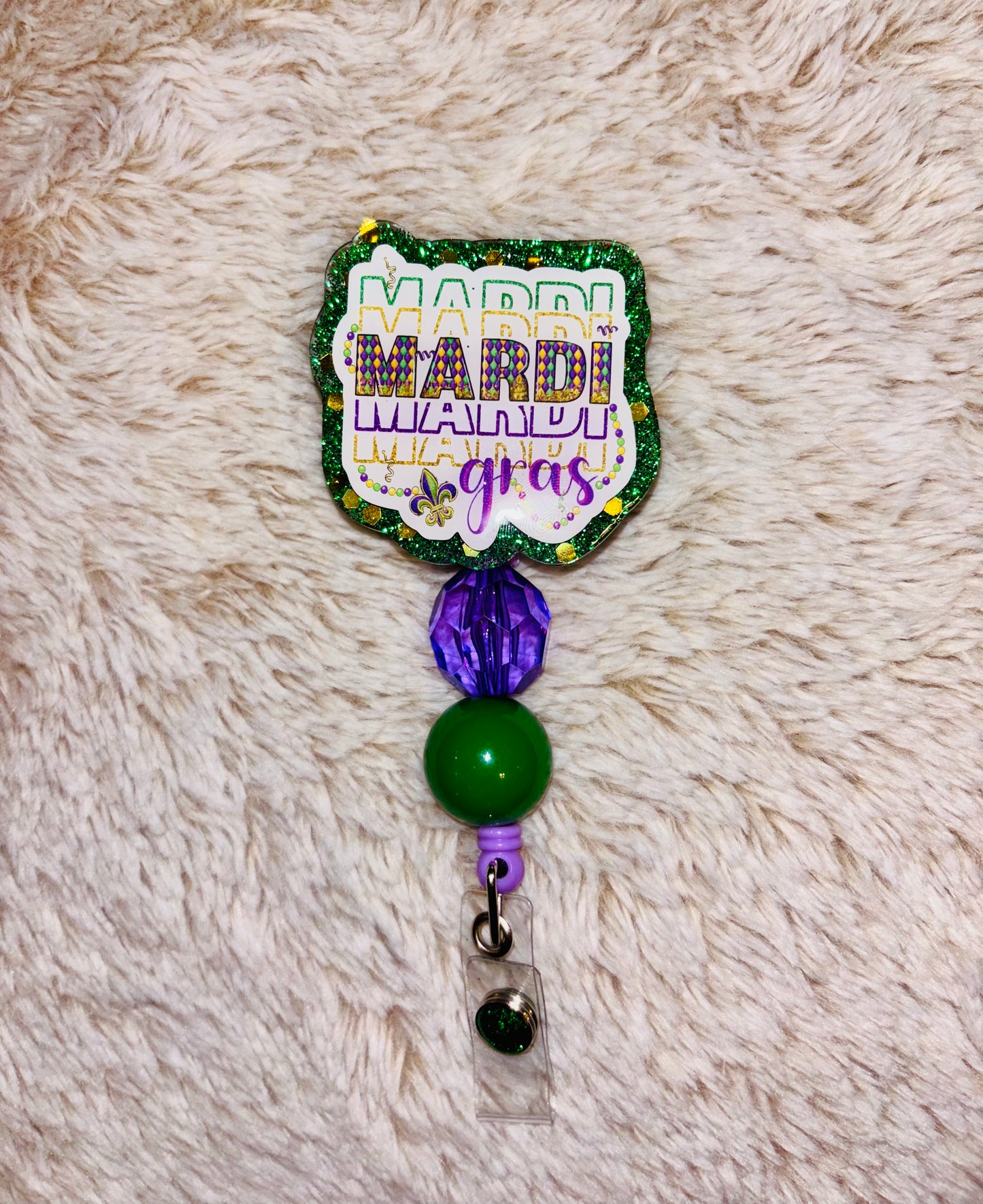 Mardi Gras Badge Reel