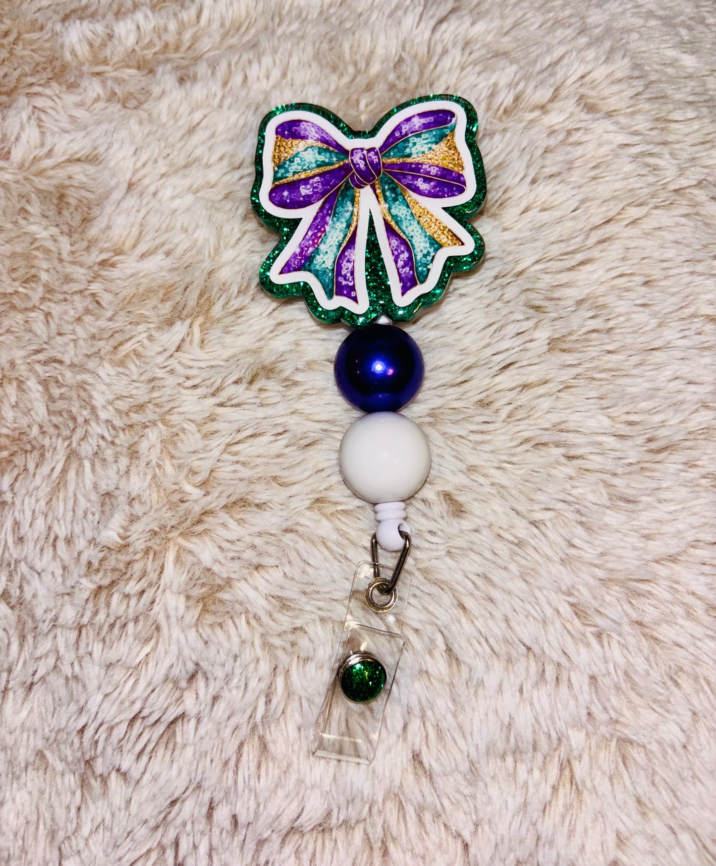 Mardi Gras Bow Badge Reel