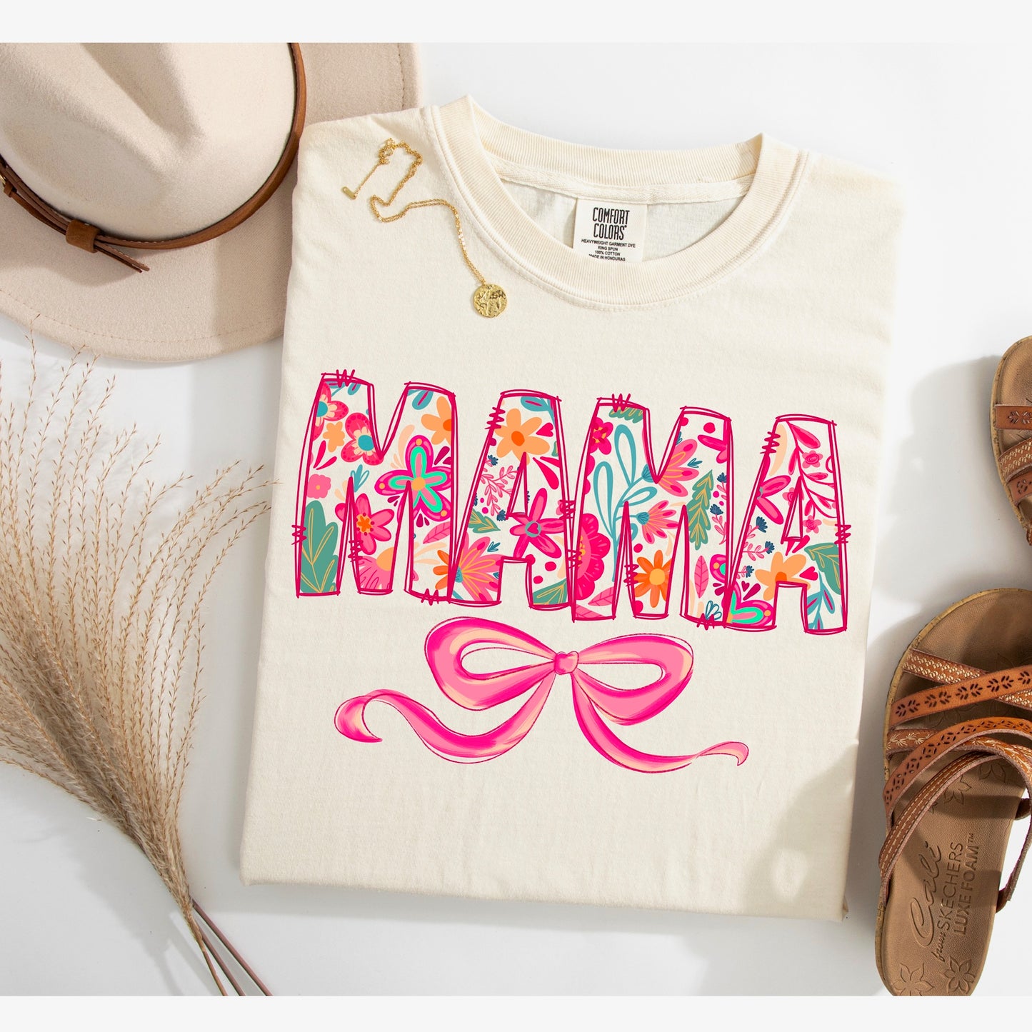 Floral coquette Mama Tee