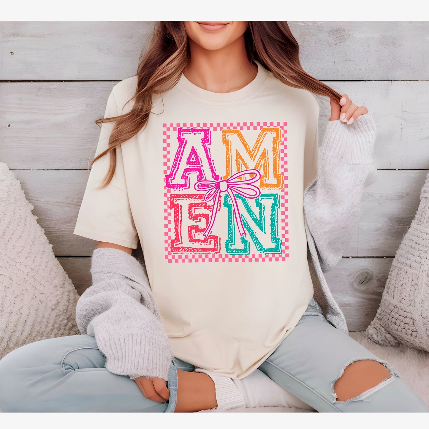 Colorful AMEN Tee