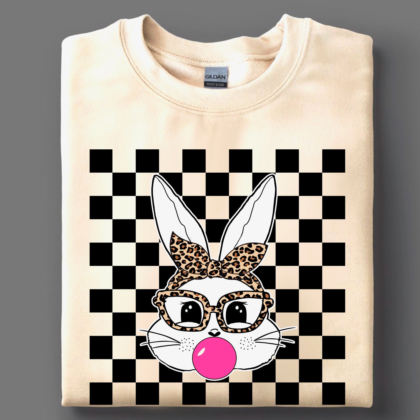 Checkered Bunny Tee