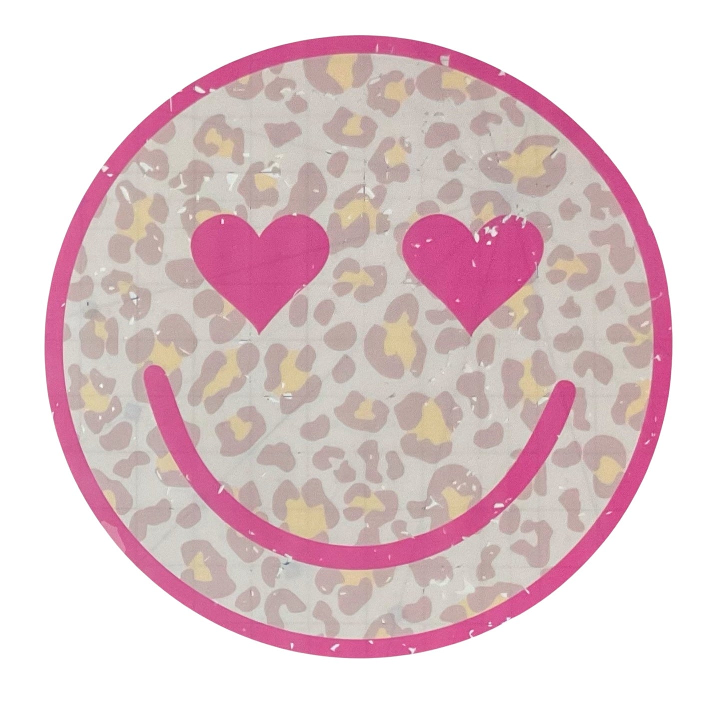 TRANSFER ONLY- Valentine Leopard Smile Face