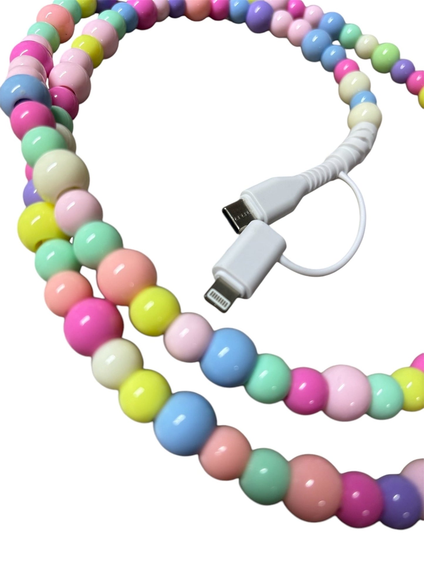 Colorful Beaded Phone Charger - KLC by Karelyn D