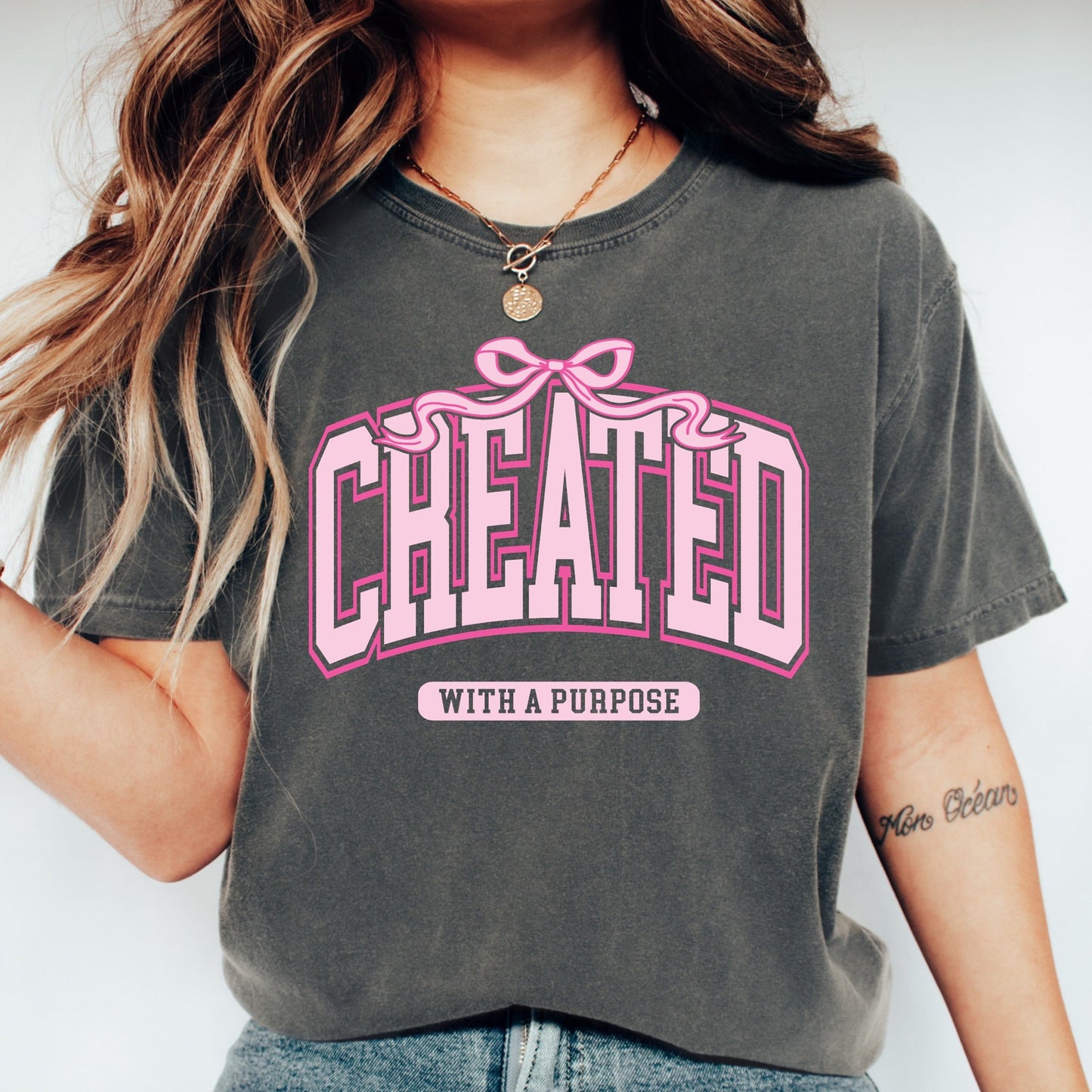 Created with a Purpose Bow Tee - KLC by Karelyn D