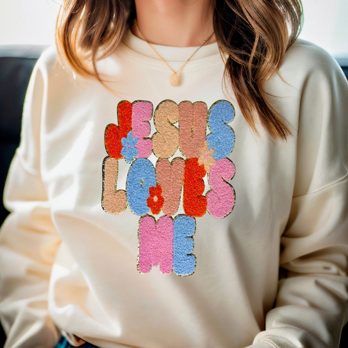 Jesus loves me Sweatshirt - KLC by Karelyn D