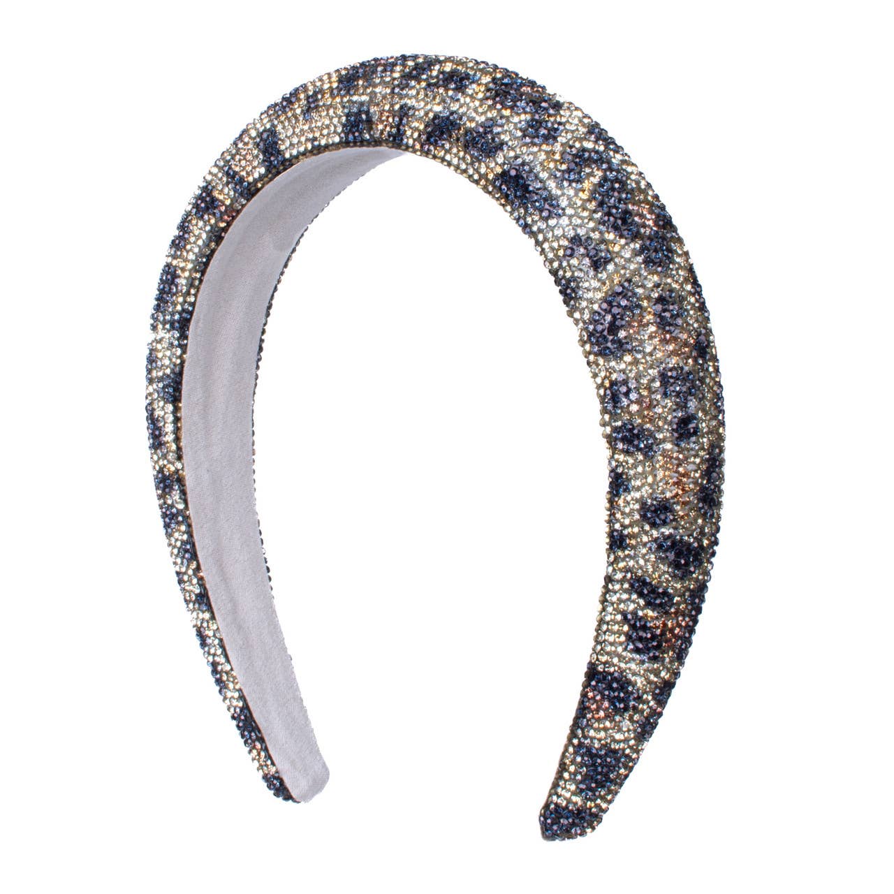 Leopard Pattern Rhinestone Headband, sparkly leopard headband - KLC by Karelyn D