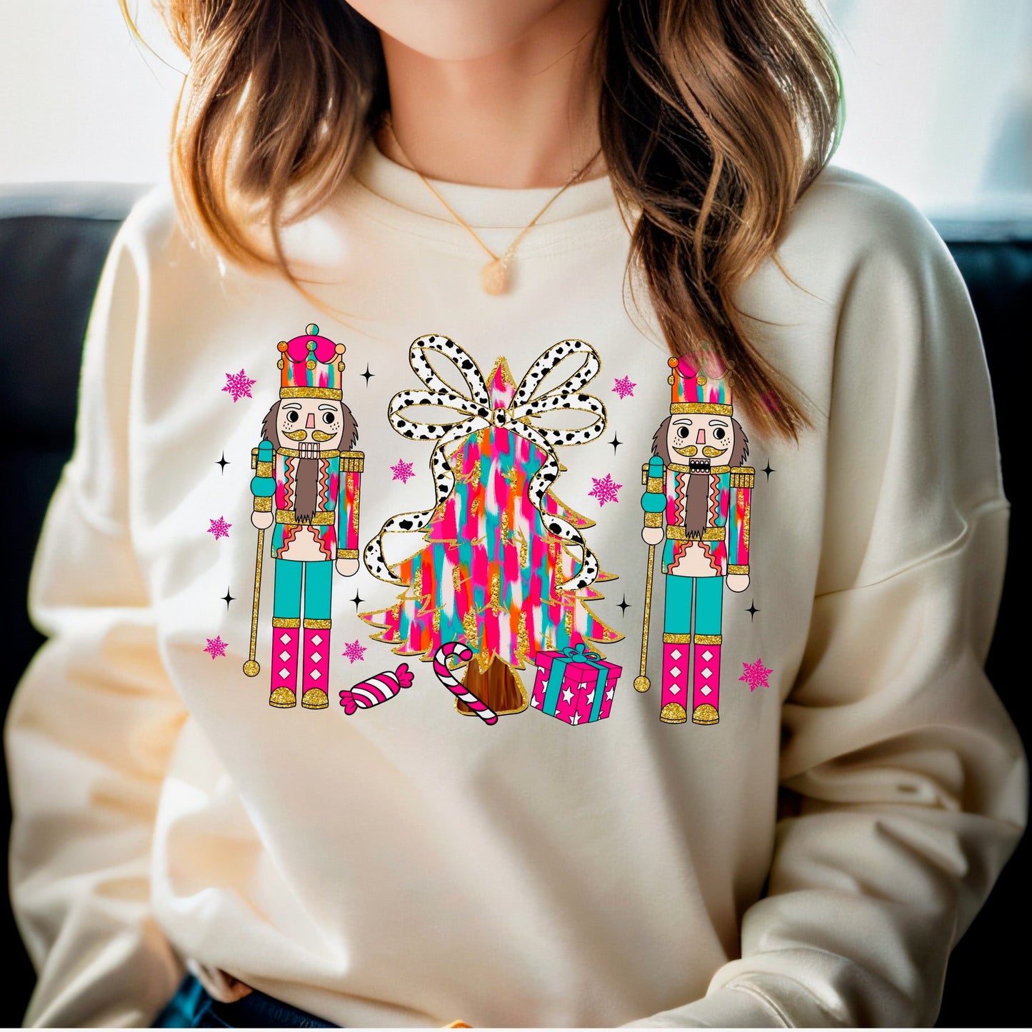 Nutcracker Christmas Tree Sweatshirt - KLC by Karelyn D