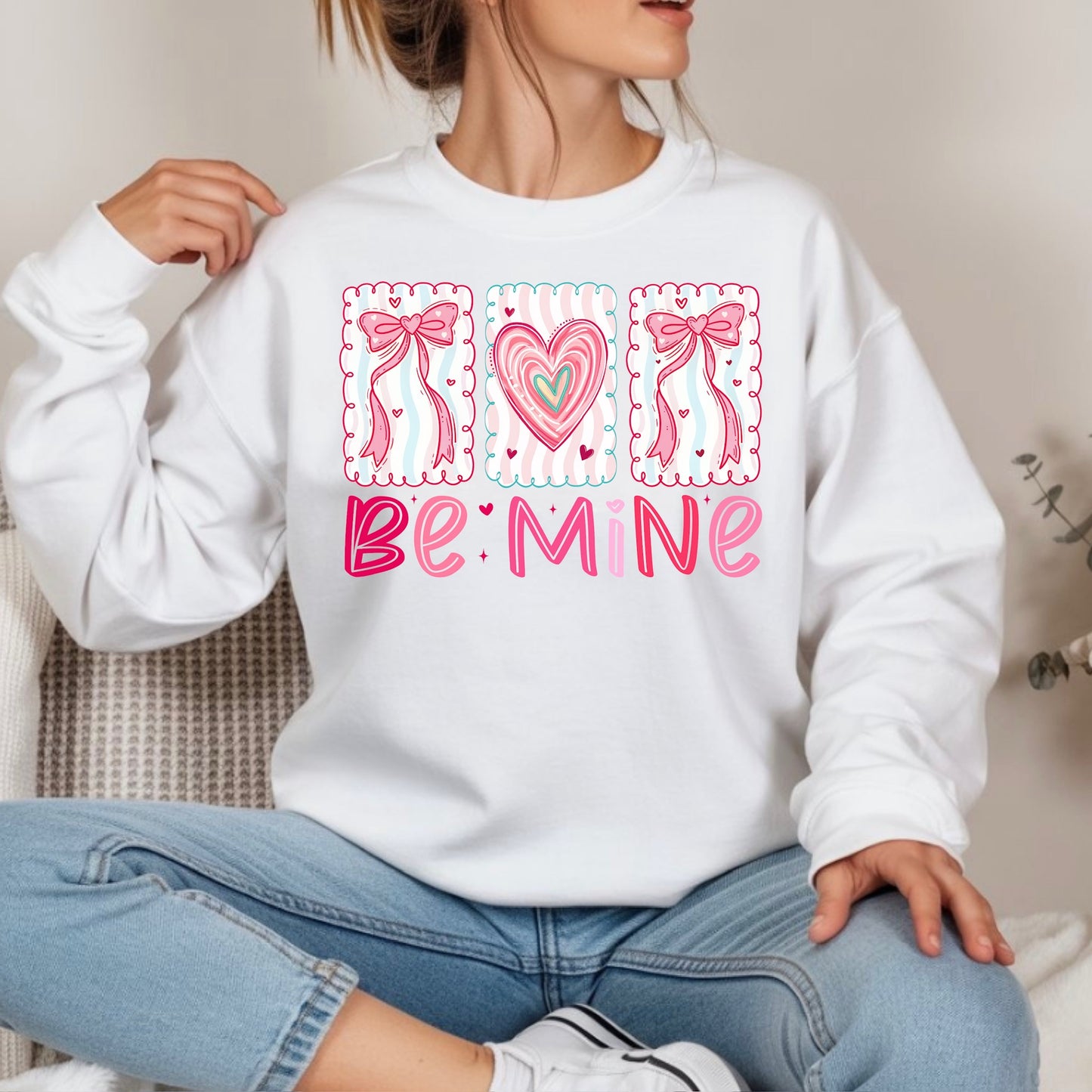 Valentine Bow Sweatshirt