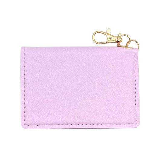 Slim Travel ID Wallet Keychain - Lilac