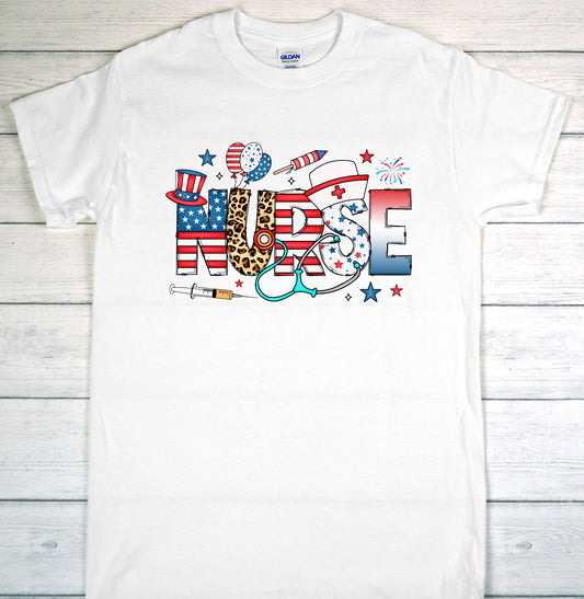 Patriotic Nurse Tee