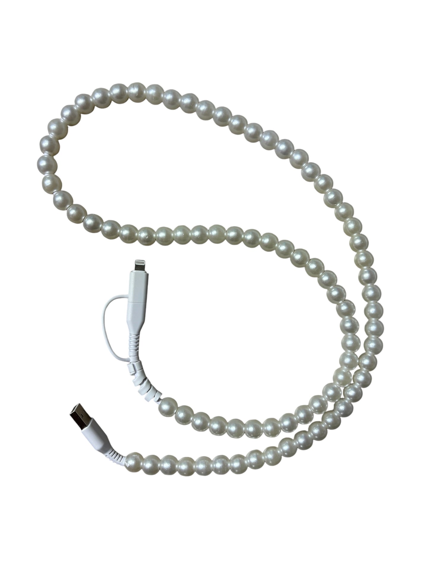 Pearl Beaded Phone Charger