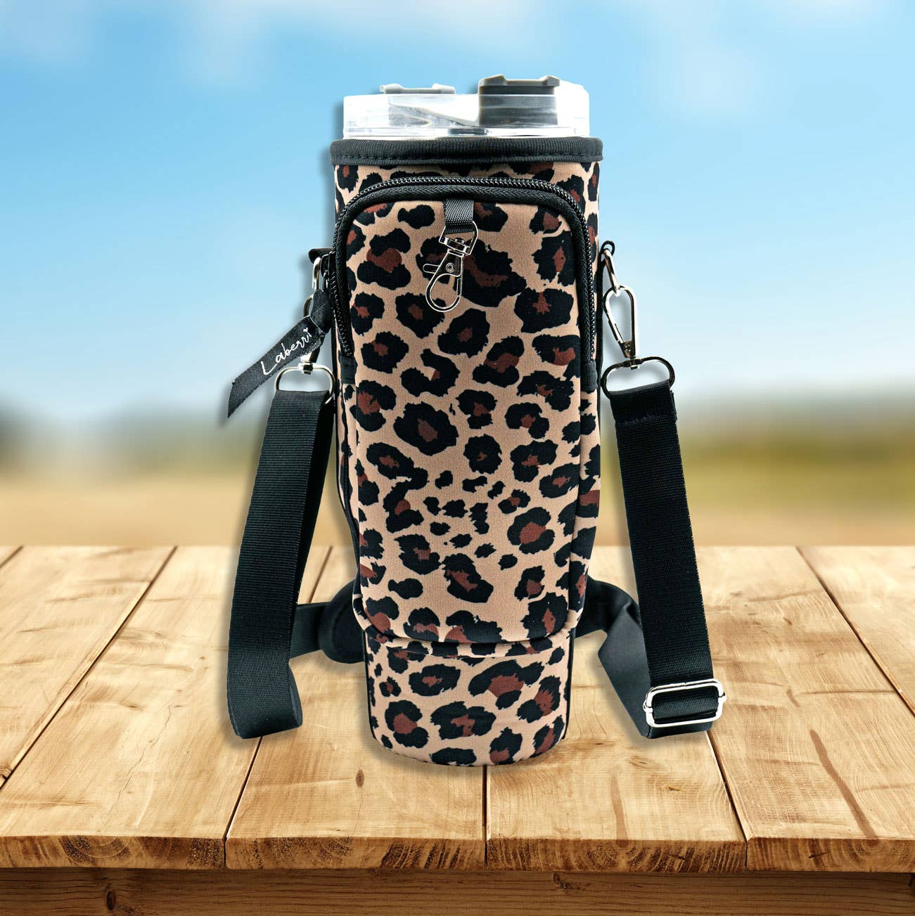 40 oz Tumbler "Handle" Bag - Leopard - KLC by Karelyn D