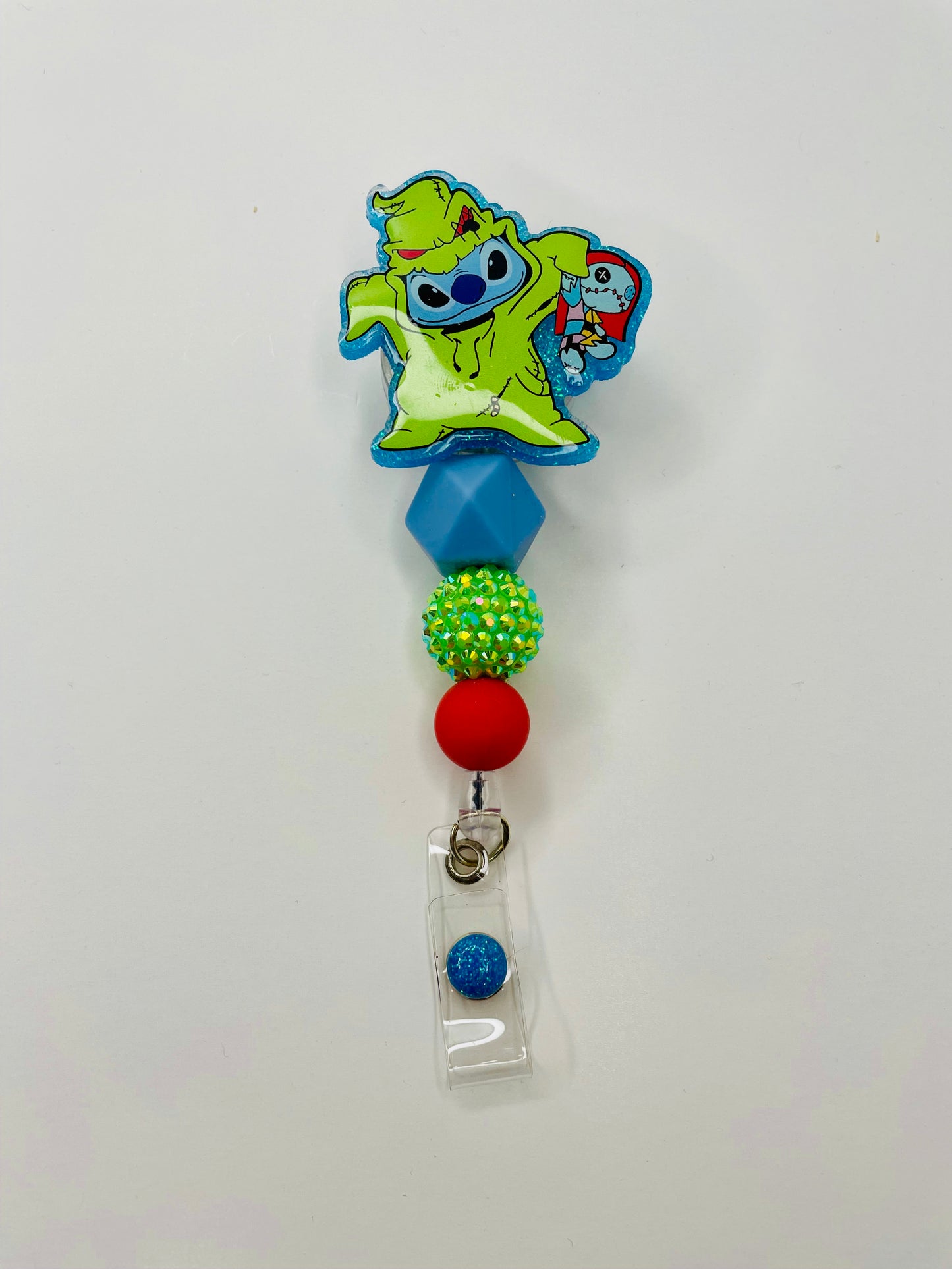 Stitch Dressed As Oogie Boogie Badge Reel, Nurse badge reel, Halloween badge reel, stitch badge reel