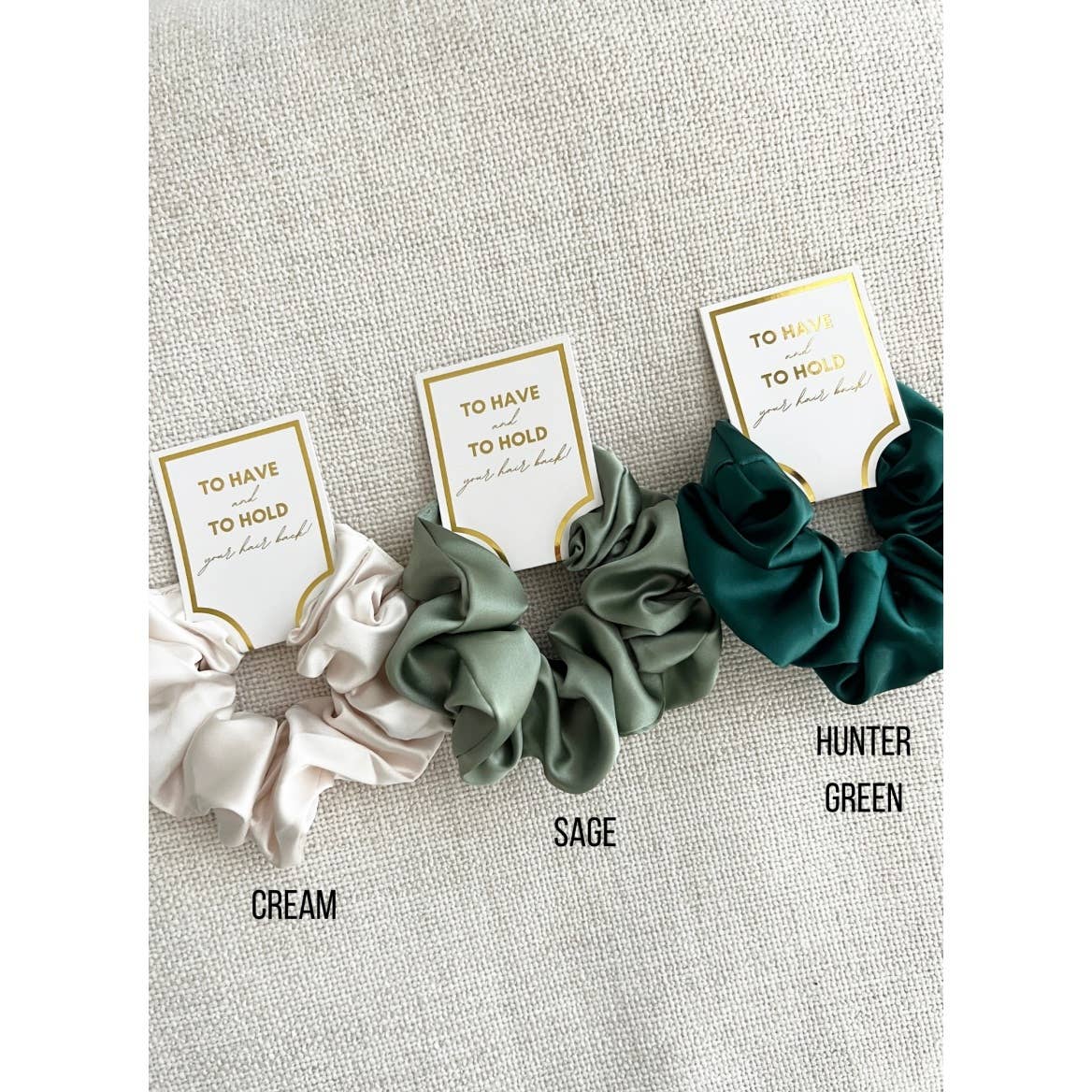 Silk Satin Soft Scrunchies - GRACE