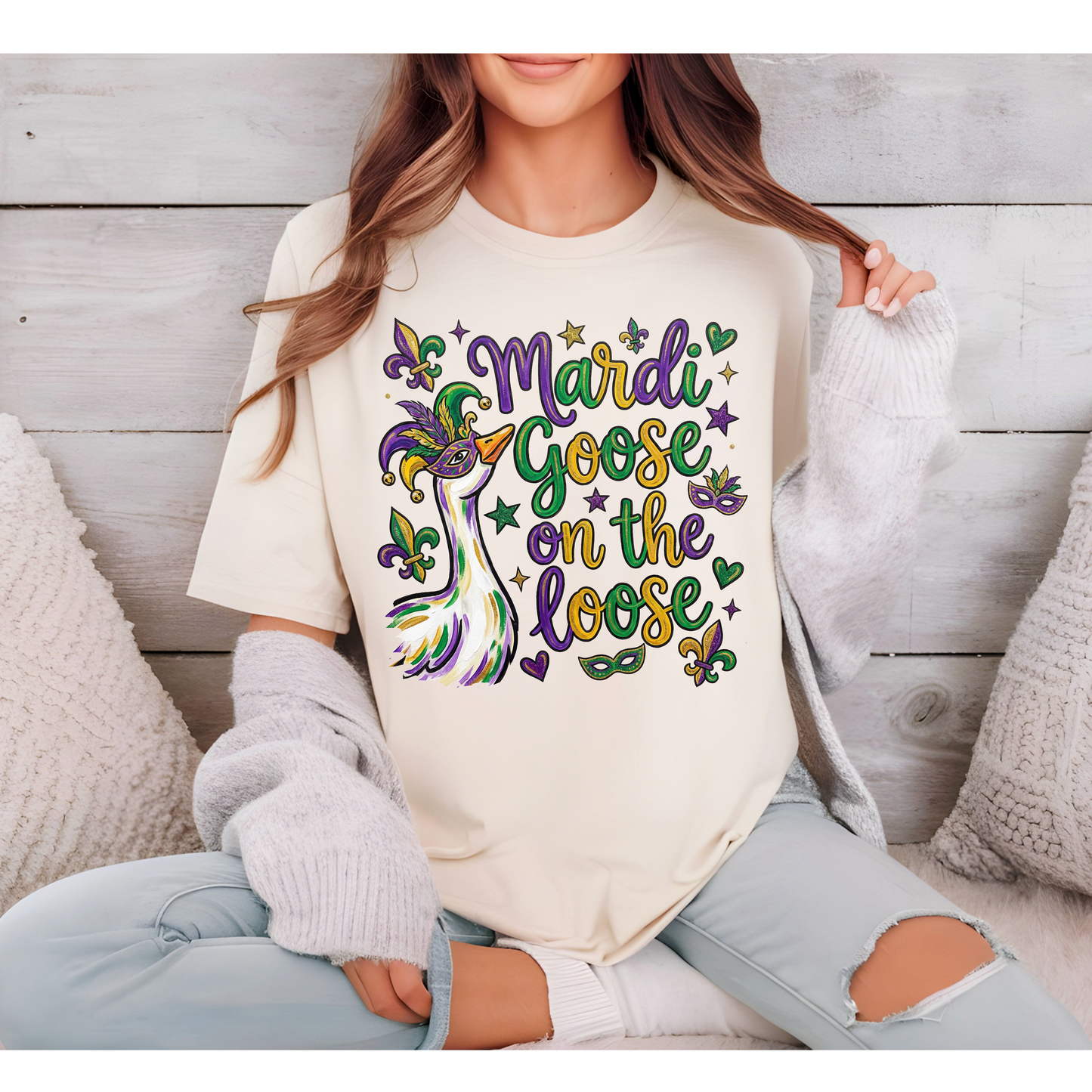 Mardi Goose on the Loose Tee