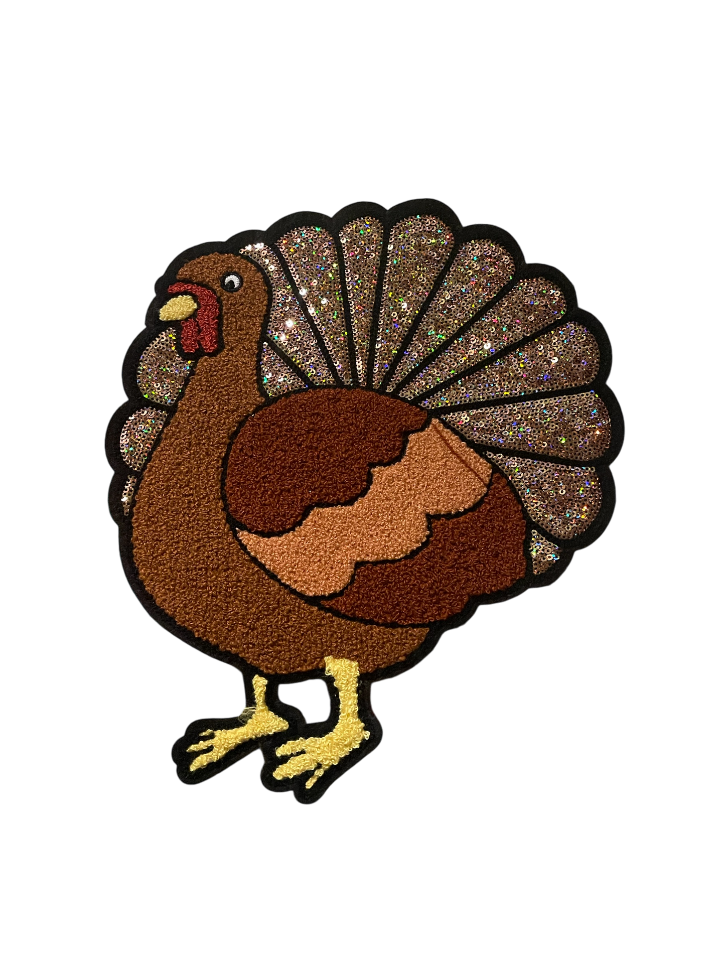 PATCH ONLY- Sequin/Chenille Turkey