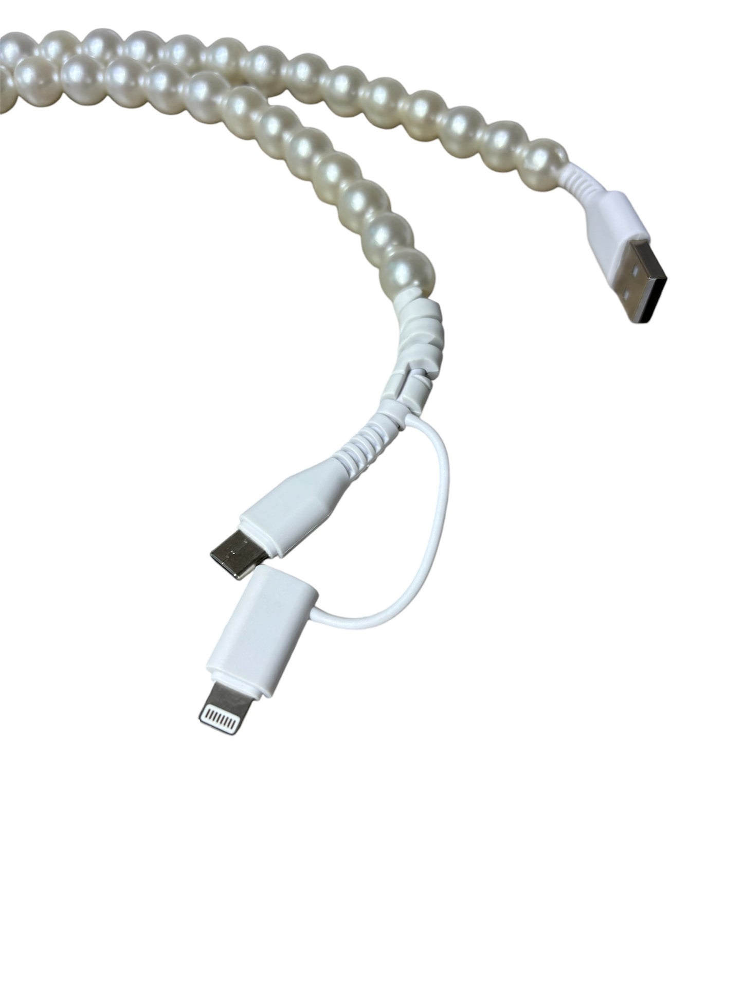 Pearl Beaded Phone Charger