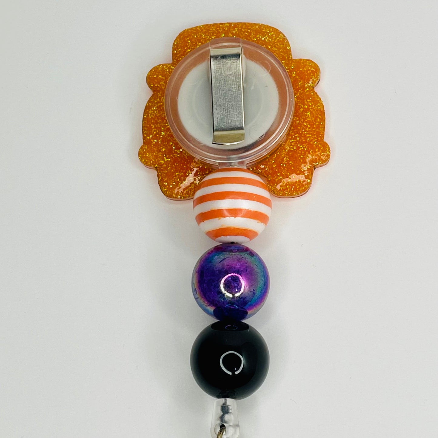 Halloween Truck Beaded Badge Reel