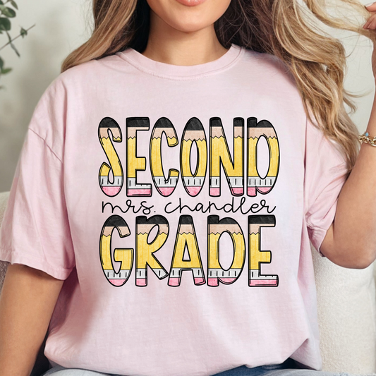 Personalized Pencil Teacher Shirt