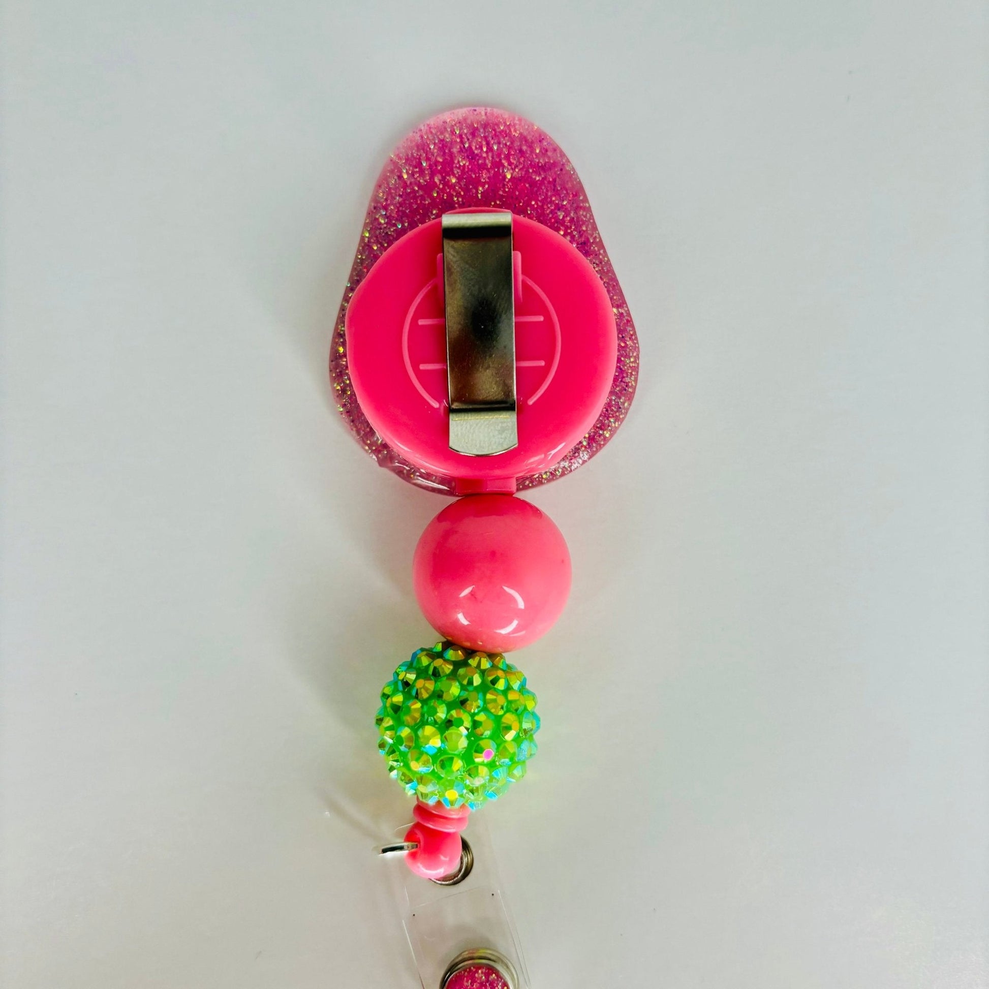 Beaded Avocado Badge Reel - KLC by Karelyn D