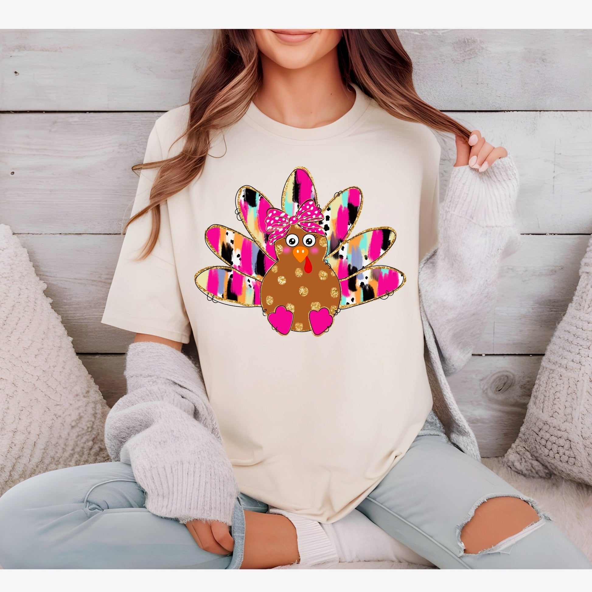 Bright Turkey T-Shirt - KLC by Karelyn D