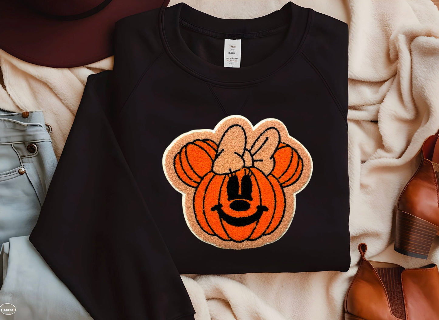 Chenille Pumpkin Sweatshirt - KLC by Karelyn D