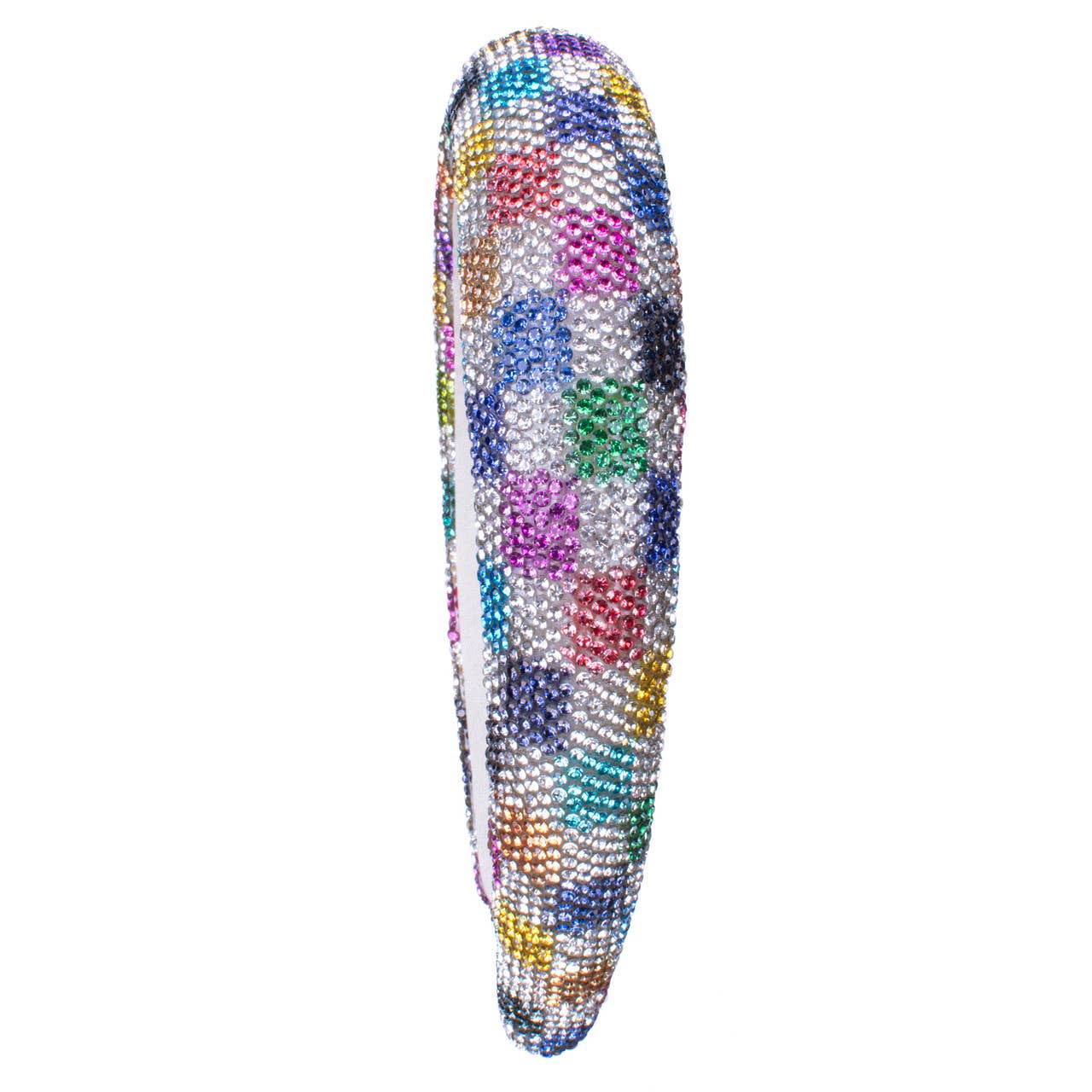 Colorful checkered Pattern Rhinestone Headband - KLC by Karelyn D