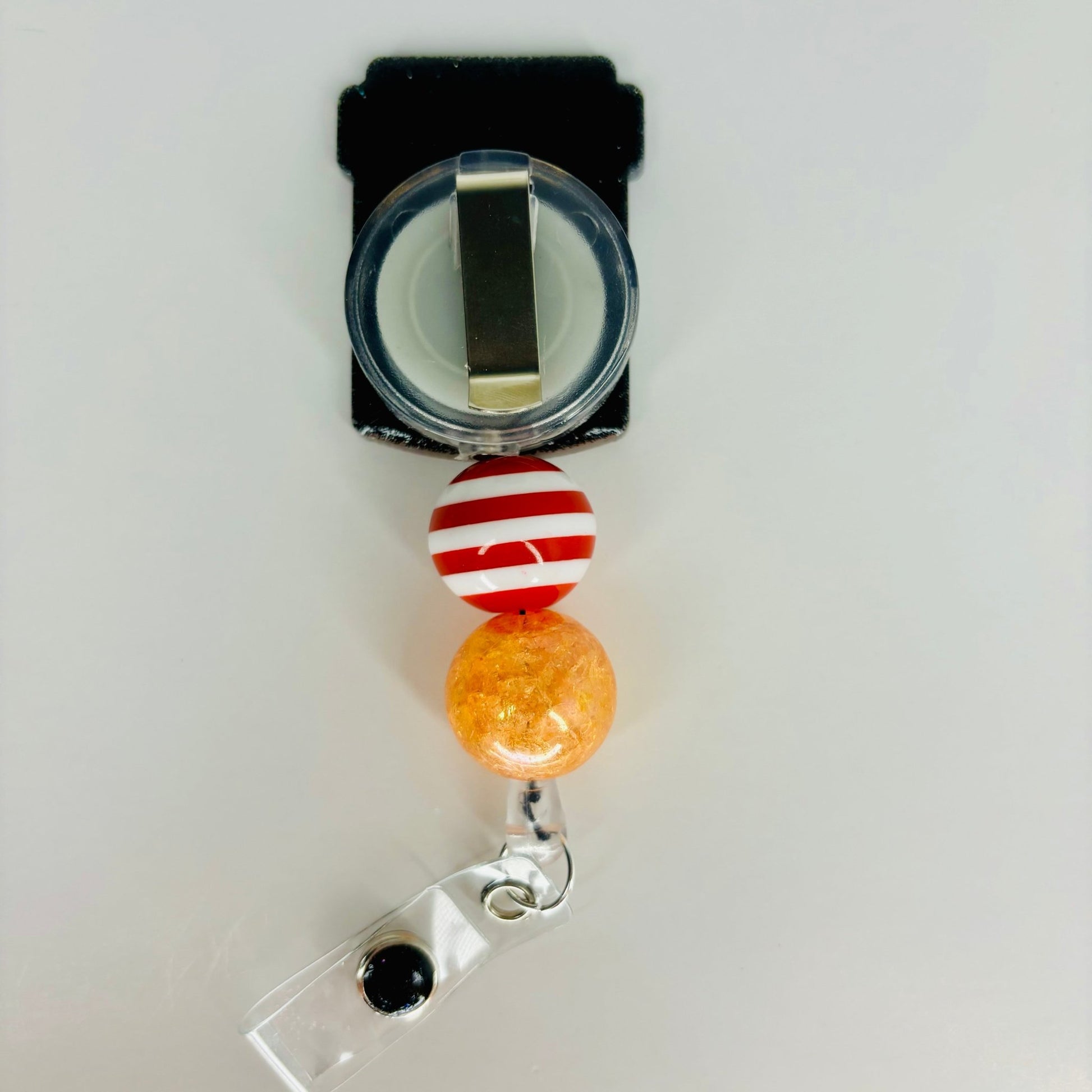 Educated Drug Dealer Badge Reel, Beaded badge reel, ID badge holder, Cute pill bottle badge reel - KLC by Karelyn D