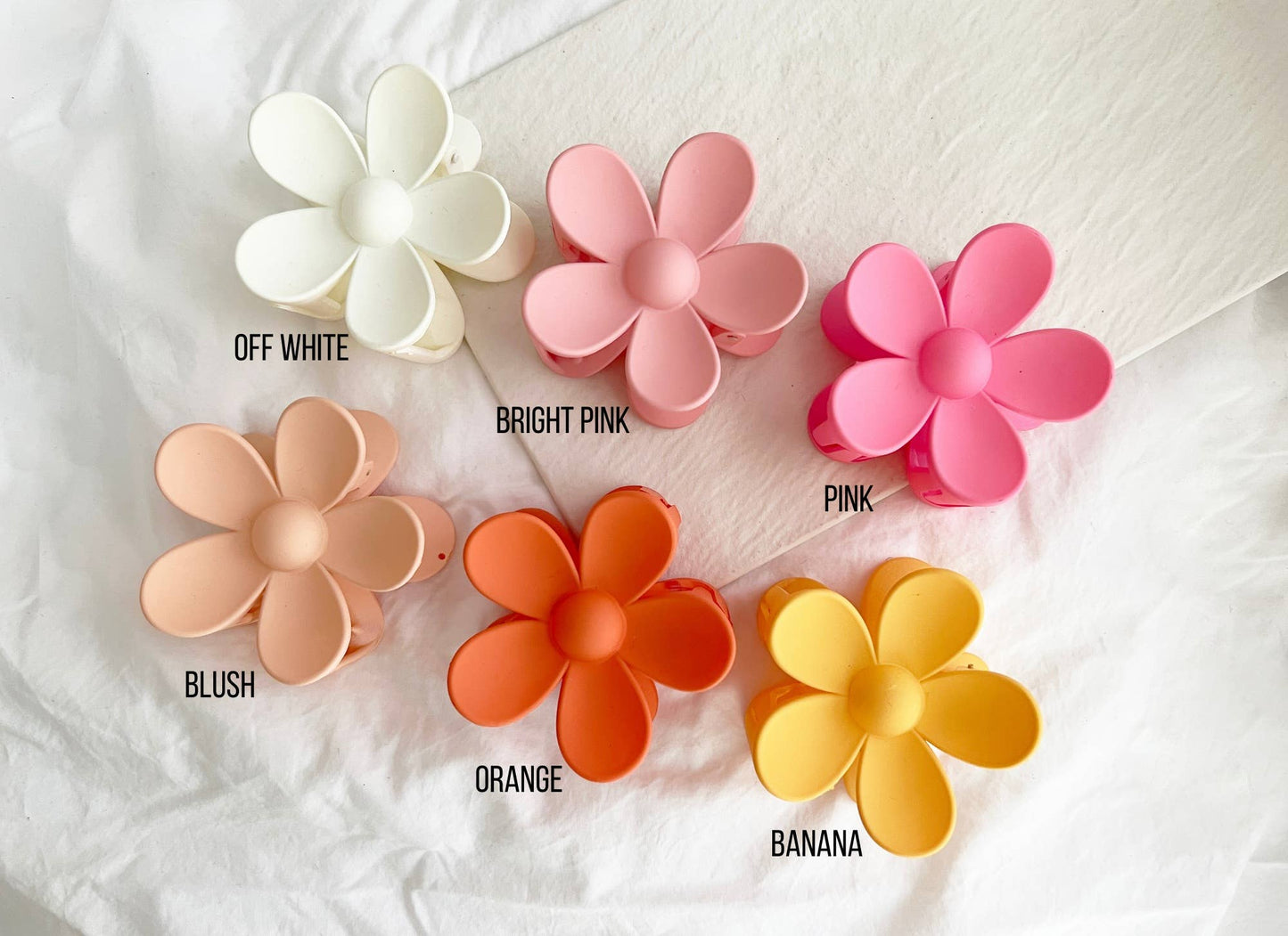 Flower 3 - Inch Hair Clips - AVA - KLC by Karelyn D