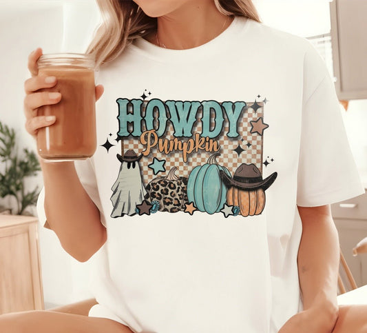 Howdy Pumpkin T-shirt - KLC by Karelyn D