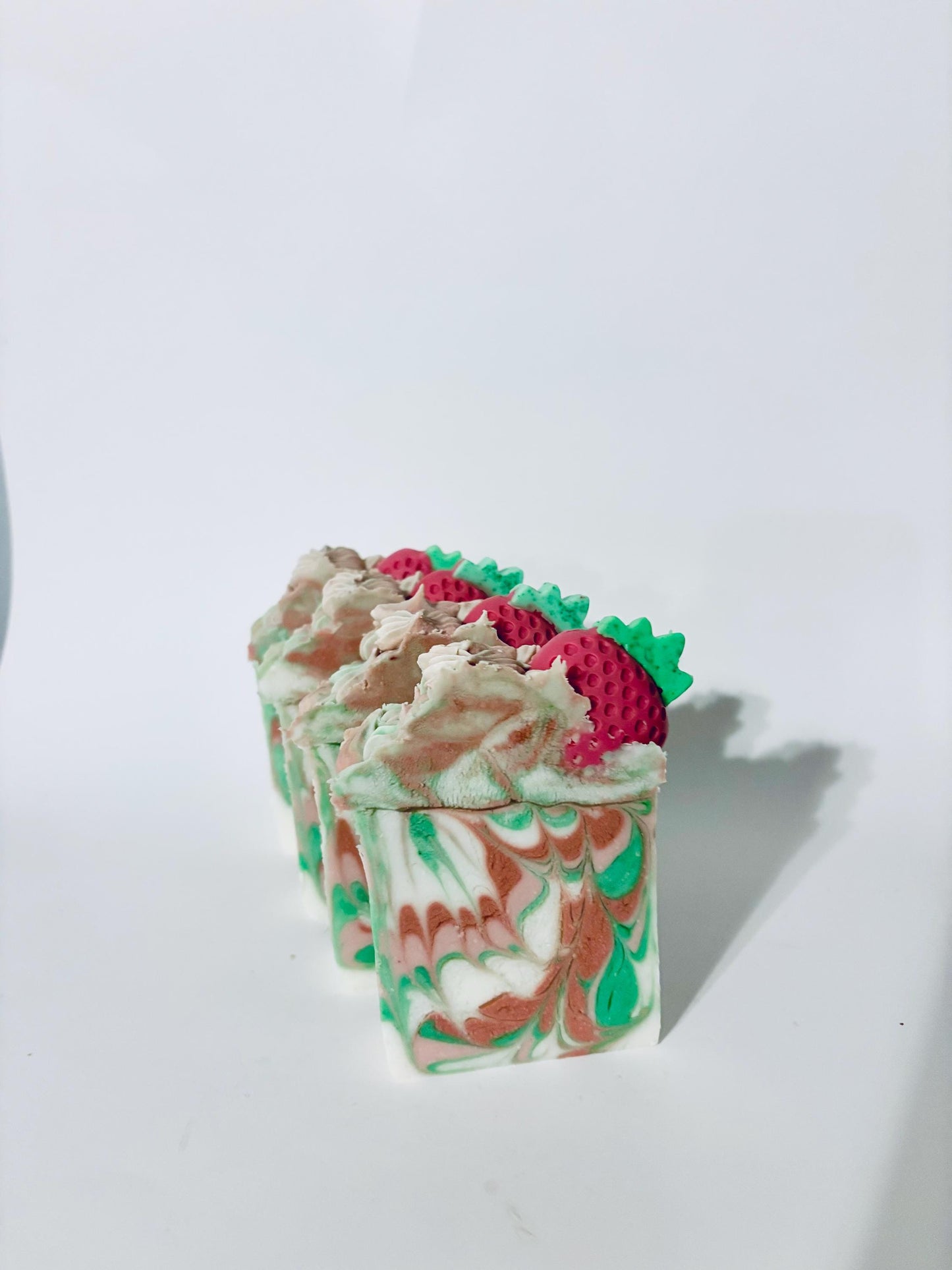 Pink Strawberry Handmade Soap: Cold Process Artisan Bar