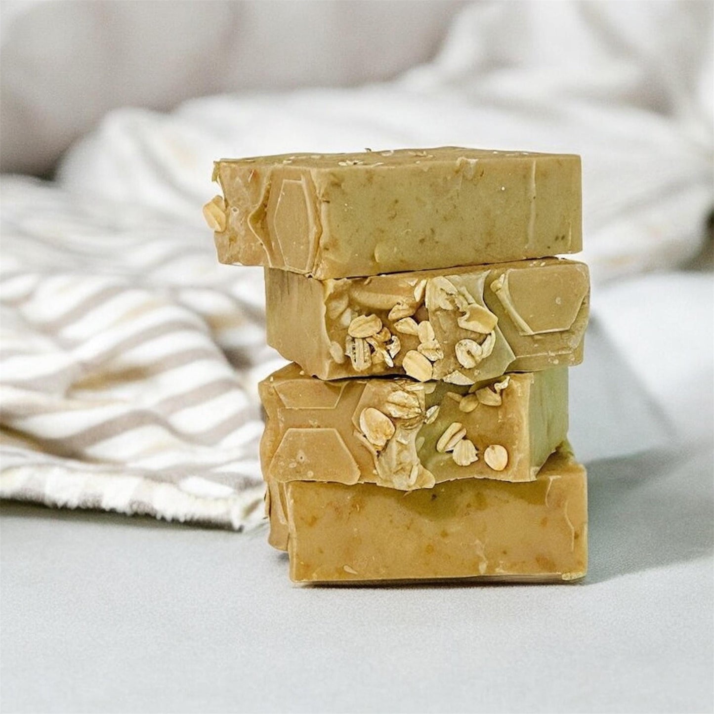 Oatmeal, Milk, and Honey Soap, Handmade Soap, Artisan Soap, Cold Process Soap, Colloidal Oats Soap