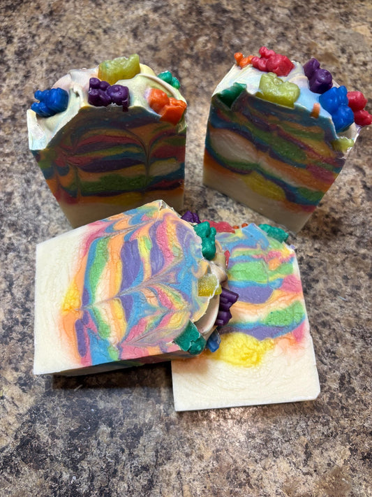 Gummy Delight Handmade Soap: Fruity Scent, Natural Oils