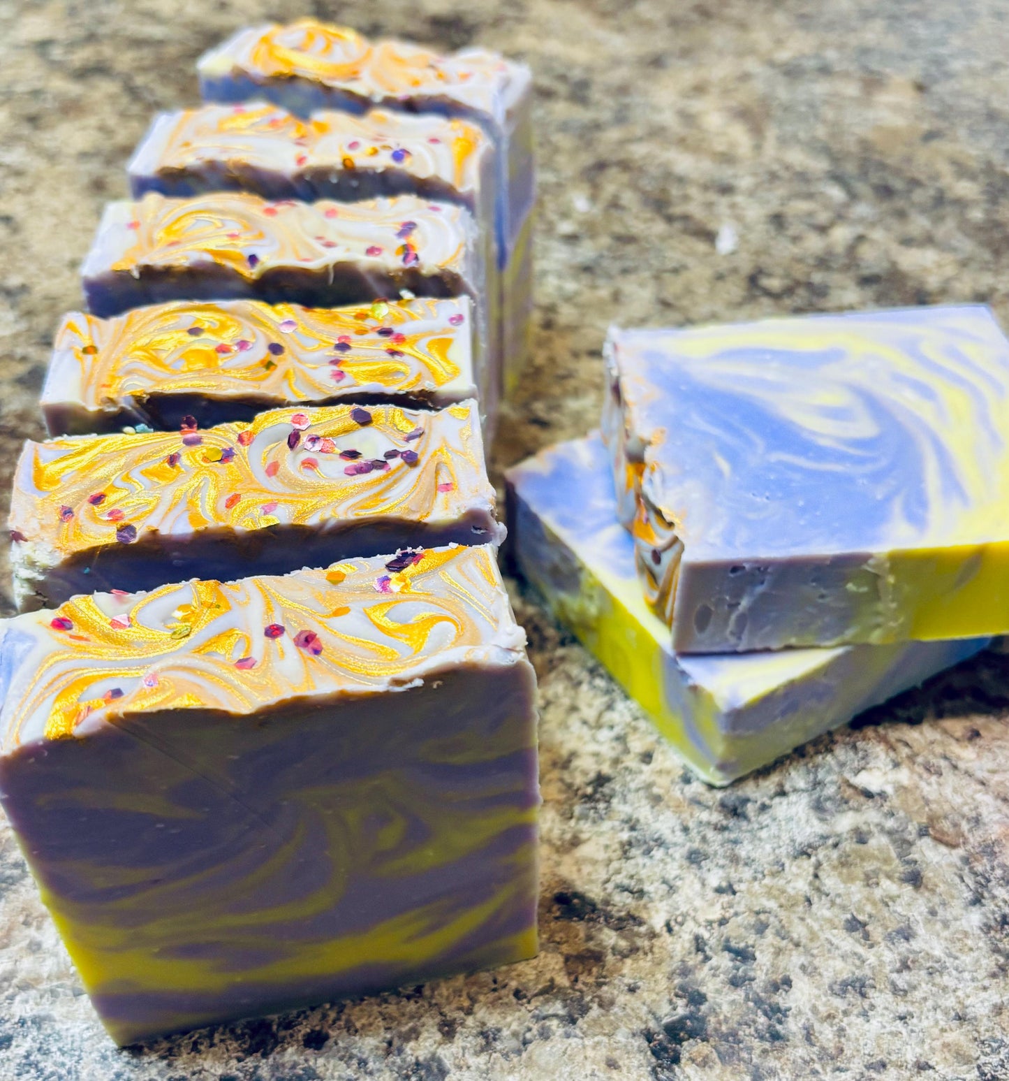 Lavender Chamomile Blondie Bar Soap: Handmade Artisan Soap