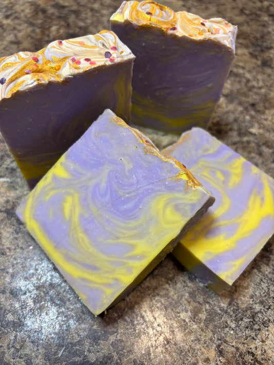 Lavender Chamomile Blondie Bar Soap: Handmade Artisan Soap