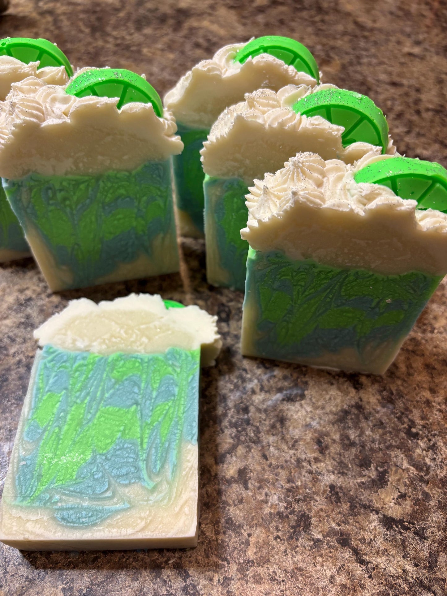 Coconut Lime Verbena Soap, Handmade Soap, Artisan Soap, Cold Process Soap, coconut lime Scented Soap