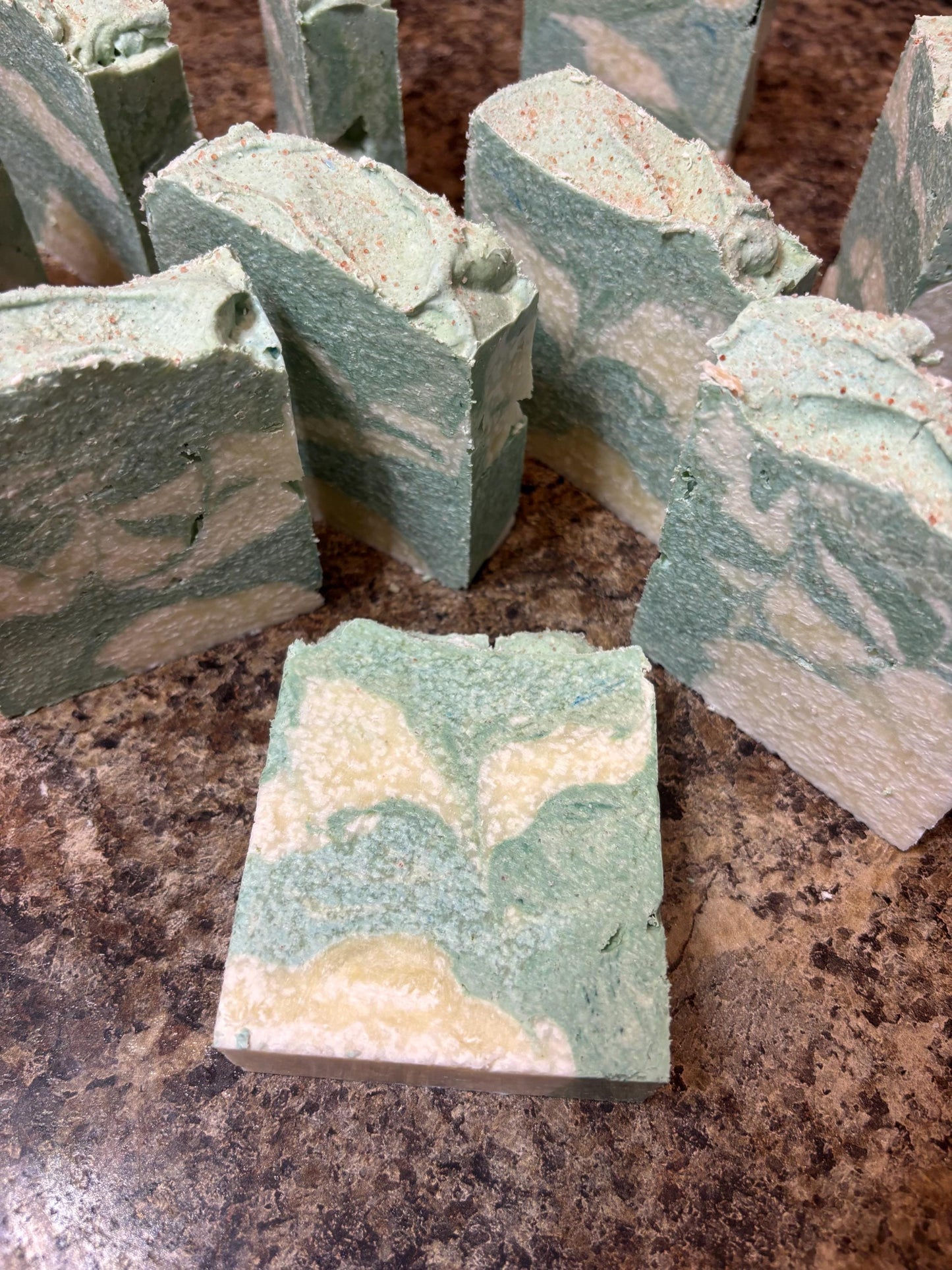 Coriander Salted Olive Tallow Soap: Handmade Cold Process Bar