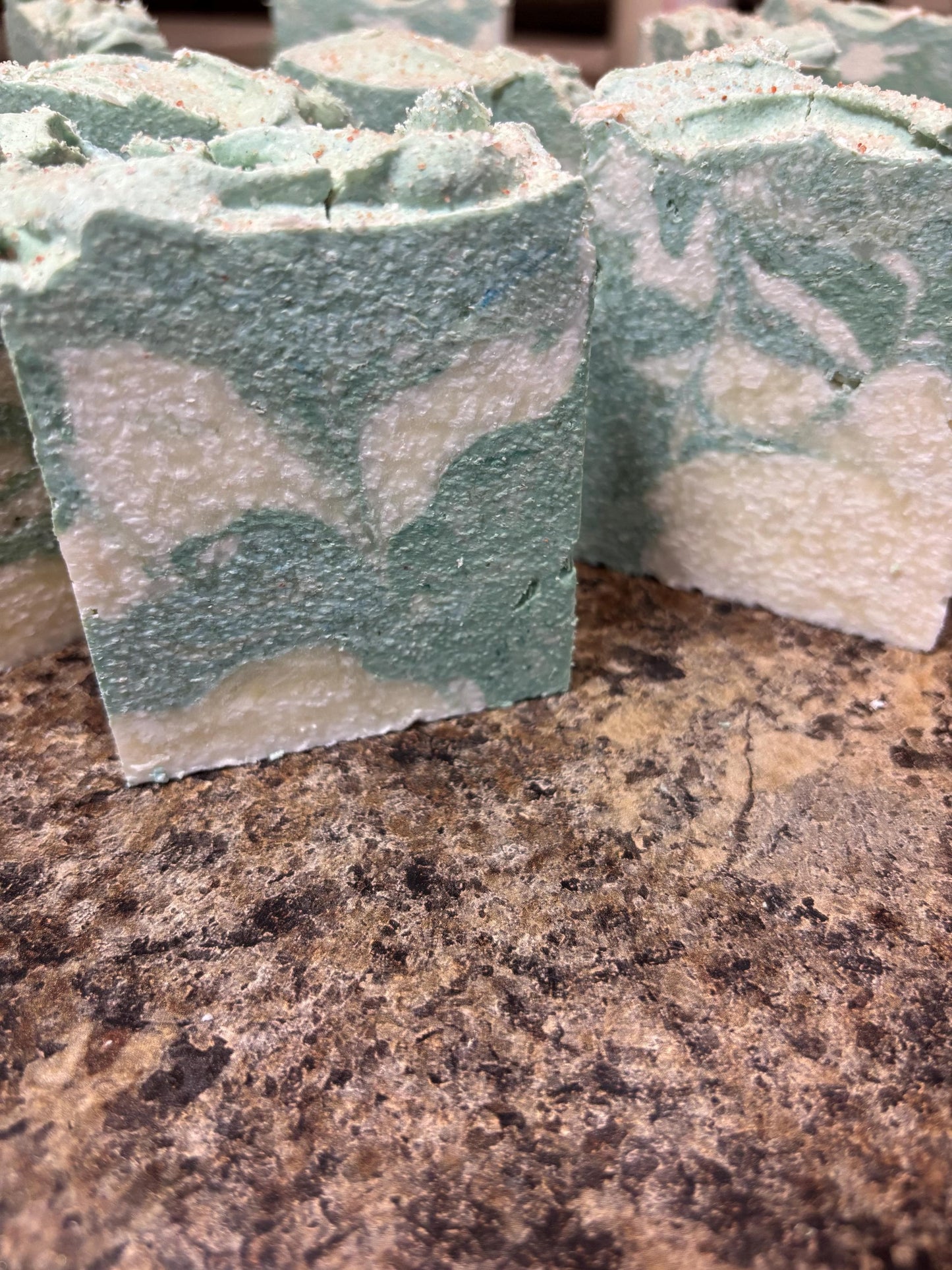 Coriander Salted Olive Tallow Soap: Handmade Cold Process Bar