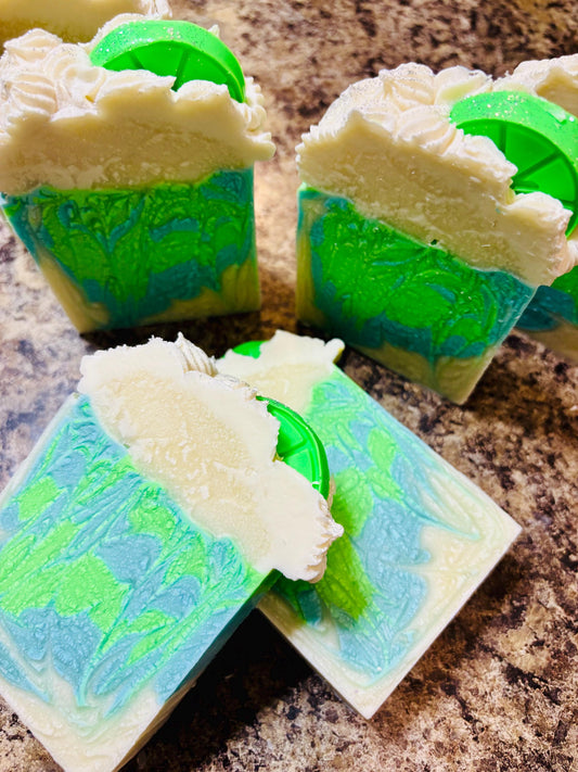 Coconut Lime Verbena Soap, Handmade Soap, Artisan Soap, Cold Process Soap, coconut lime Scented Soap