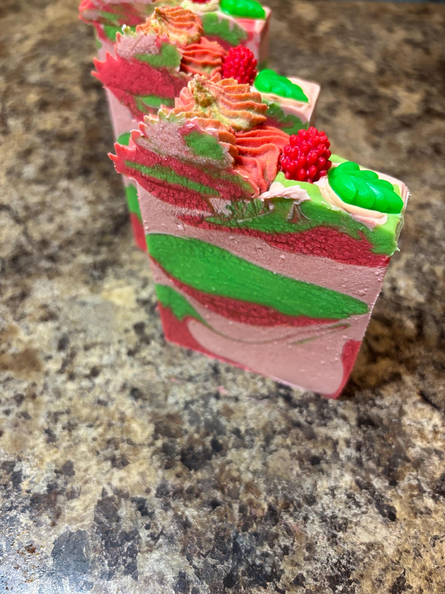 Raspberry Mojito Tallow Soap: Handmade Cold Process Bar