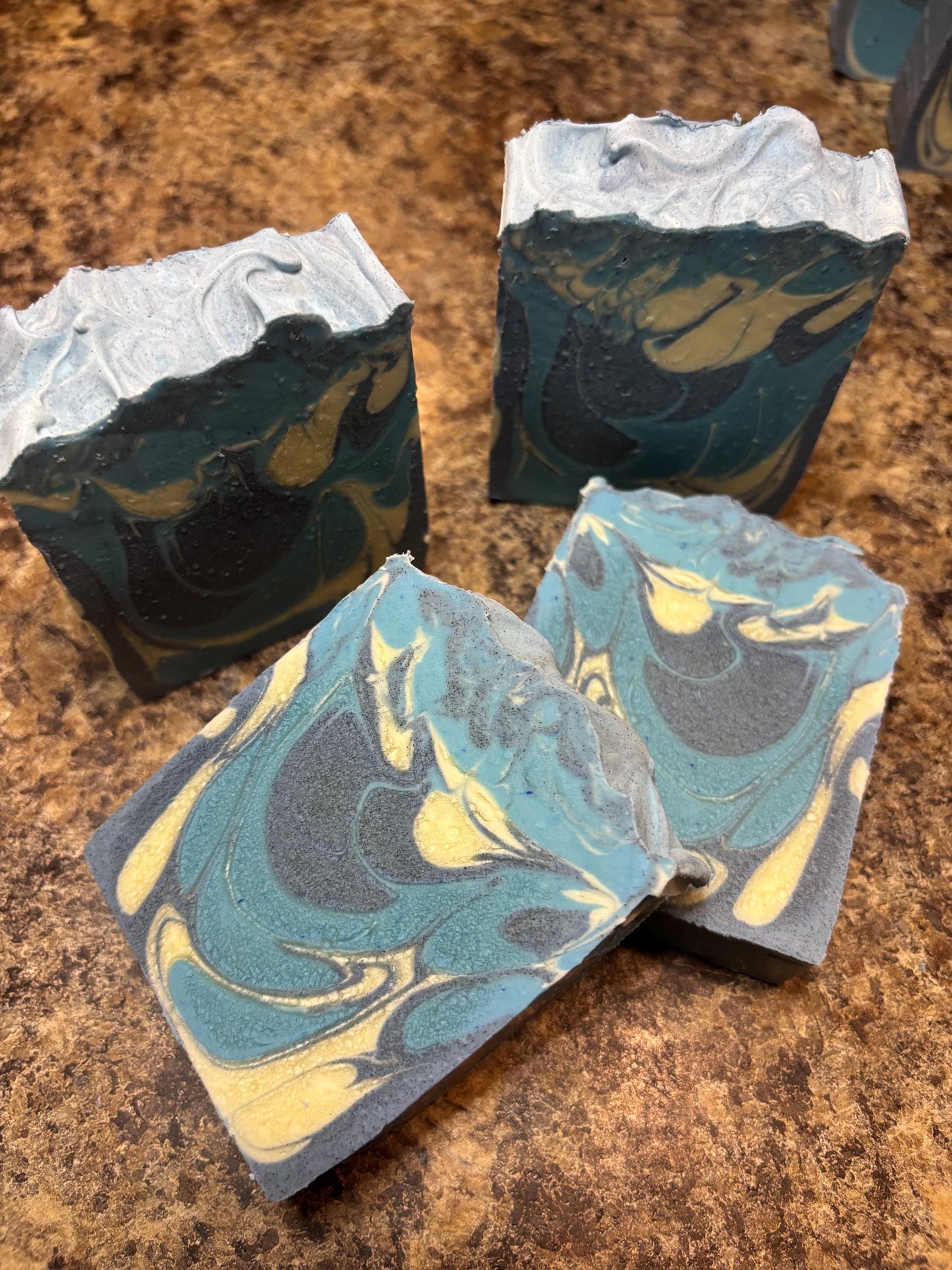 Aqua Di Gio Tallow Soap: Handmade Cold Process Bar